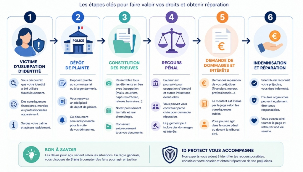 Usurpation d'identité : quels dédommagements pour les victimes ? 8 recours usurpation