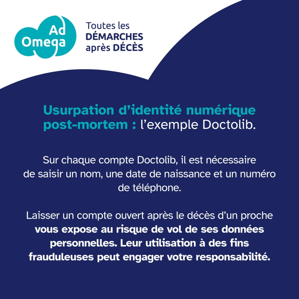 usurpation post mortem doctolib